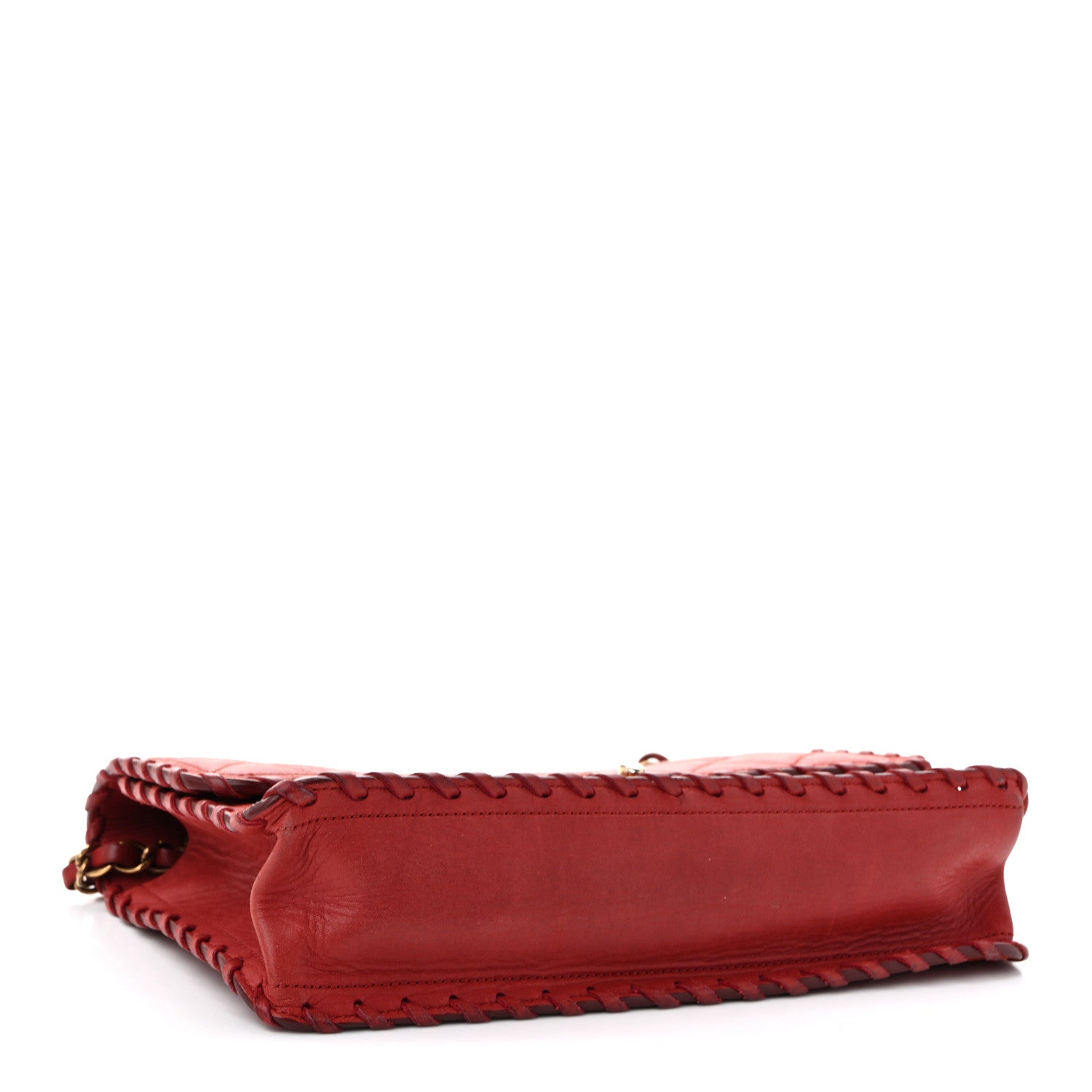 Chanel Iridescent Calfskin Medium Happy Stitch Flap Red 4 of 10