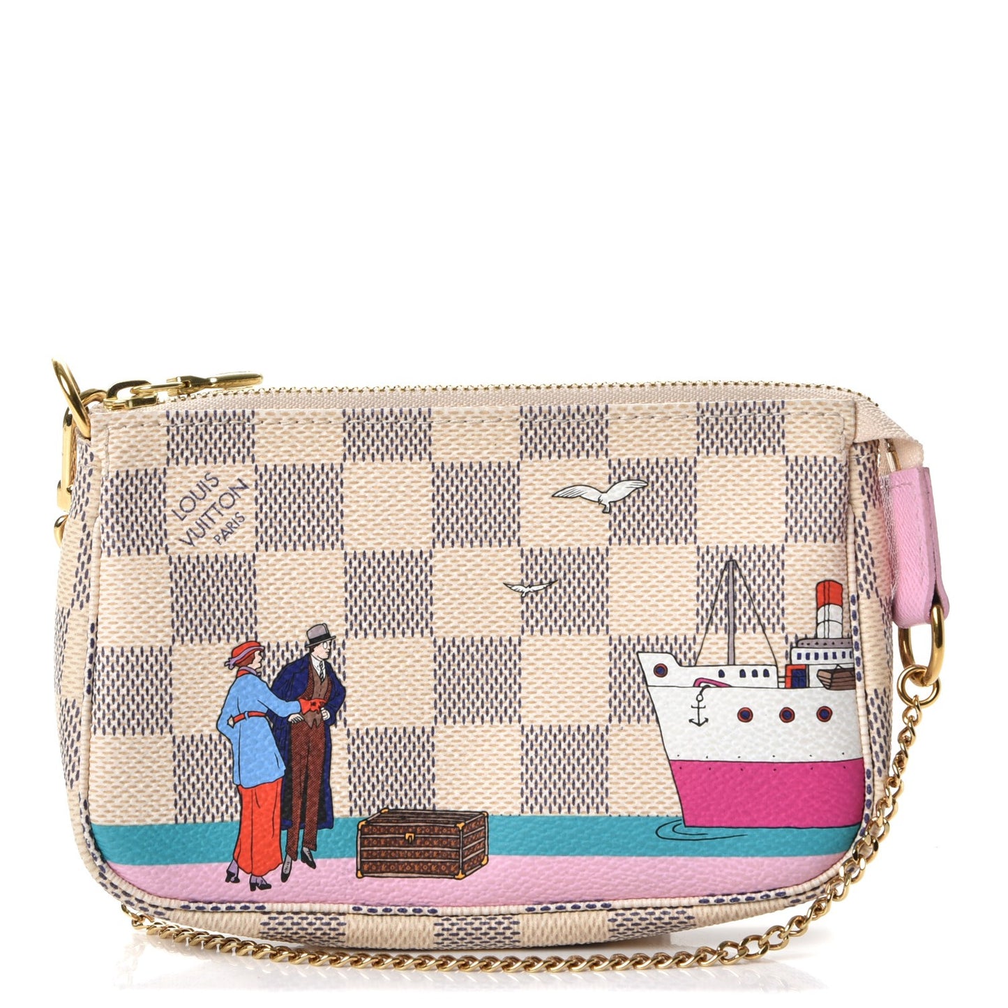 Damier Azur 2016 Christmas Animation Mini Pochette Accessories