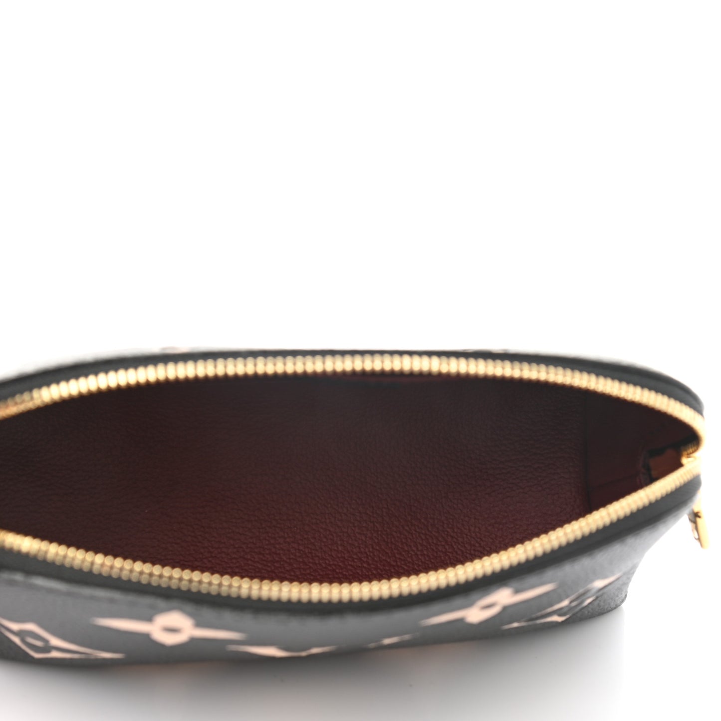 Empreinte Monogram Giant Cosmetic Pouch Black Beige