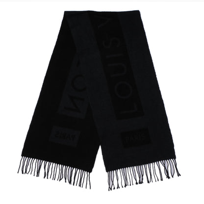 Louis Vuitton Cashmere Baroda Scarf Black 1 of 3