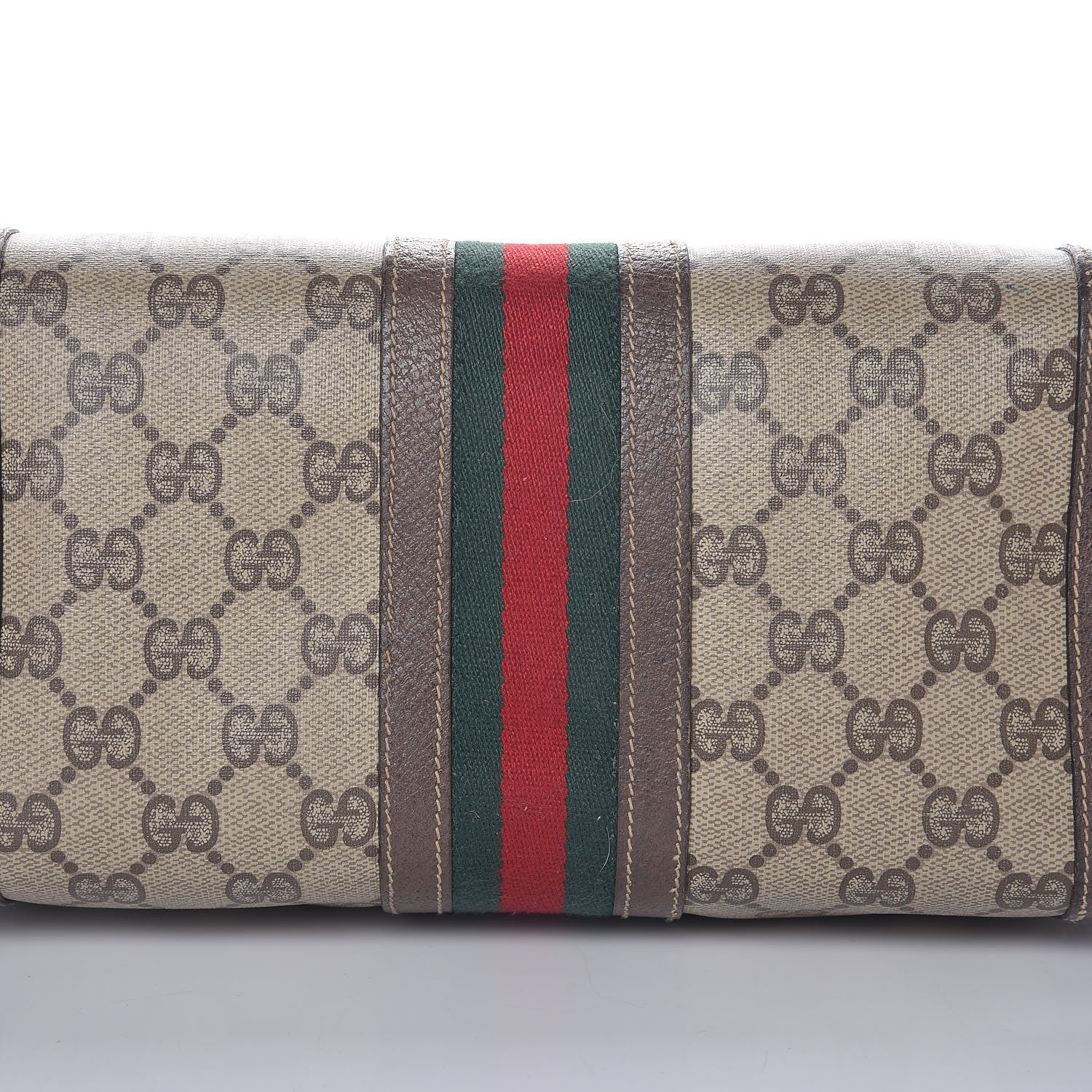 Gucci GG Plus Monogram Vintage Web Small Boston Dark Brown 25 of 25