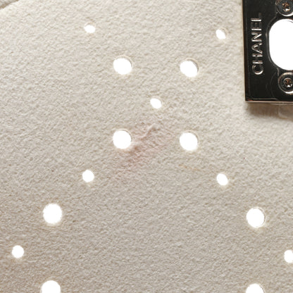 Chanel Caviar Perforated Messenger Bag White 12 of 12