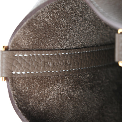 Hermes Taurillon Clemence Picotin Lock 18 PM Etoupe 7 of 10