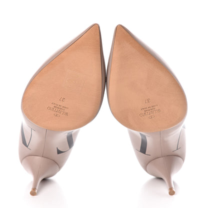 Valentino Garavani Calfskin VLTN Pumps 37 Poudre 5 of 9
