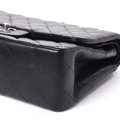 Chanel Lambskin Quilted Jumbo Double Flap Black 8 of 12