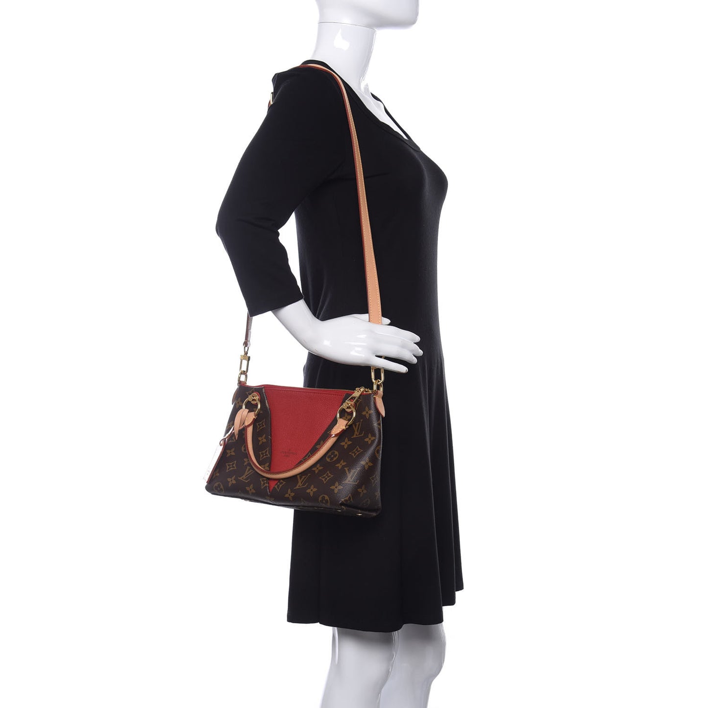 Monogram V Tote BB Cherry