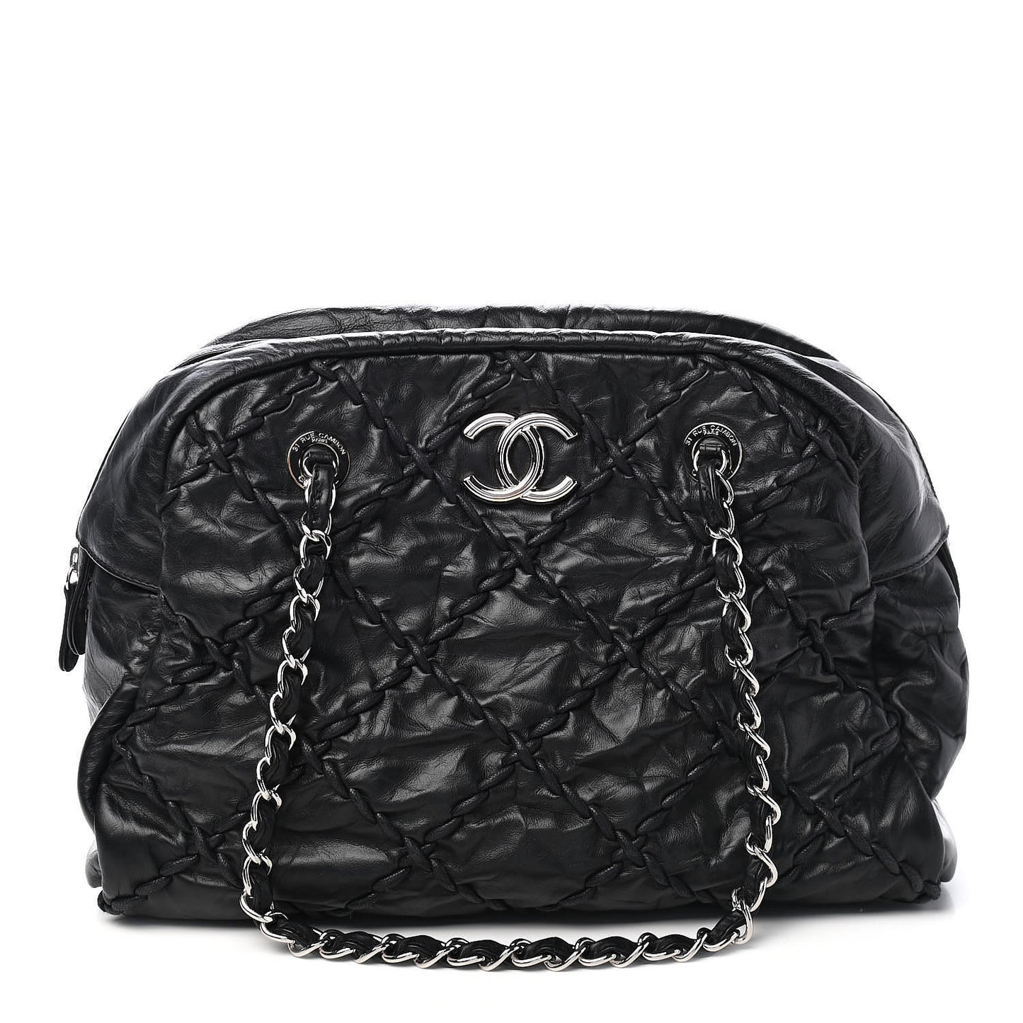 Calfskin Ultra Stitch Bowler Black