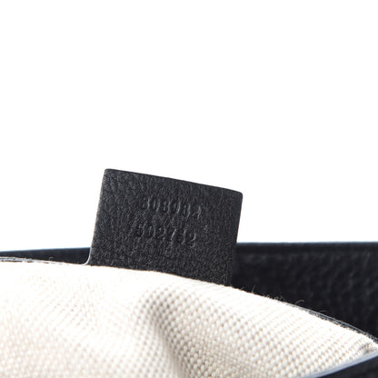 Gucci Pebbled Calfskin Medium Soho Chain Shoulder Bag Black 13 of 14