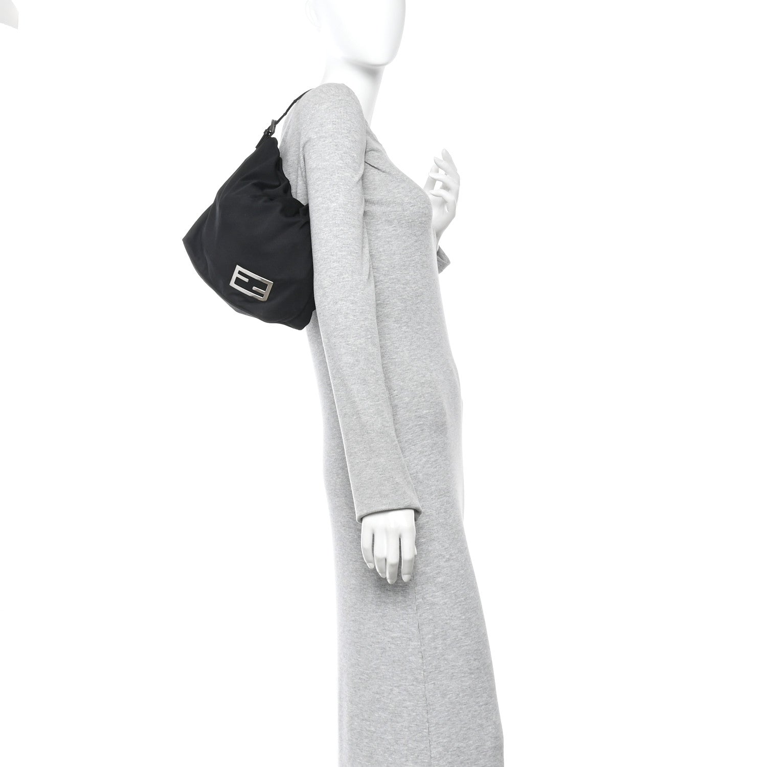 Fendi Neoprene Hobo Black 2 of 10