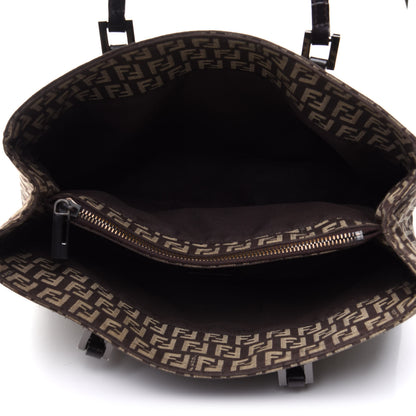 Fendi Zucchino Vitello Small Tote Testa di Moro Beige 5 of 18