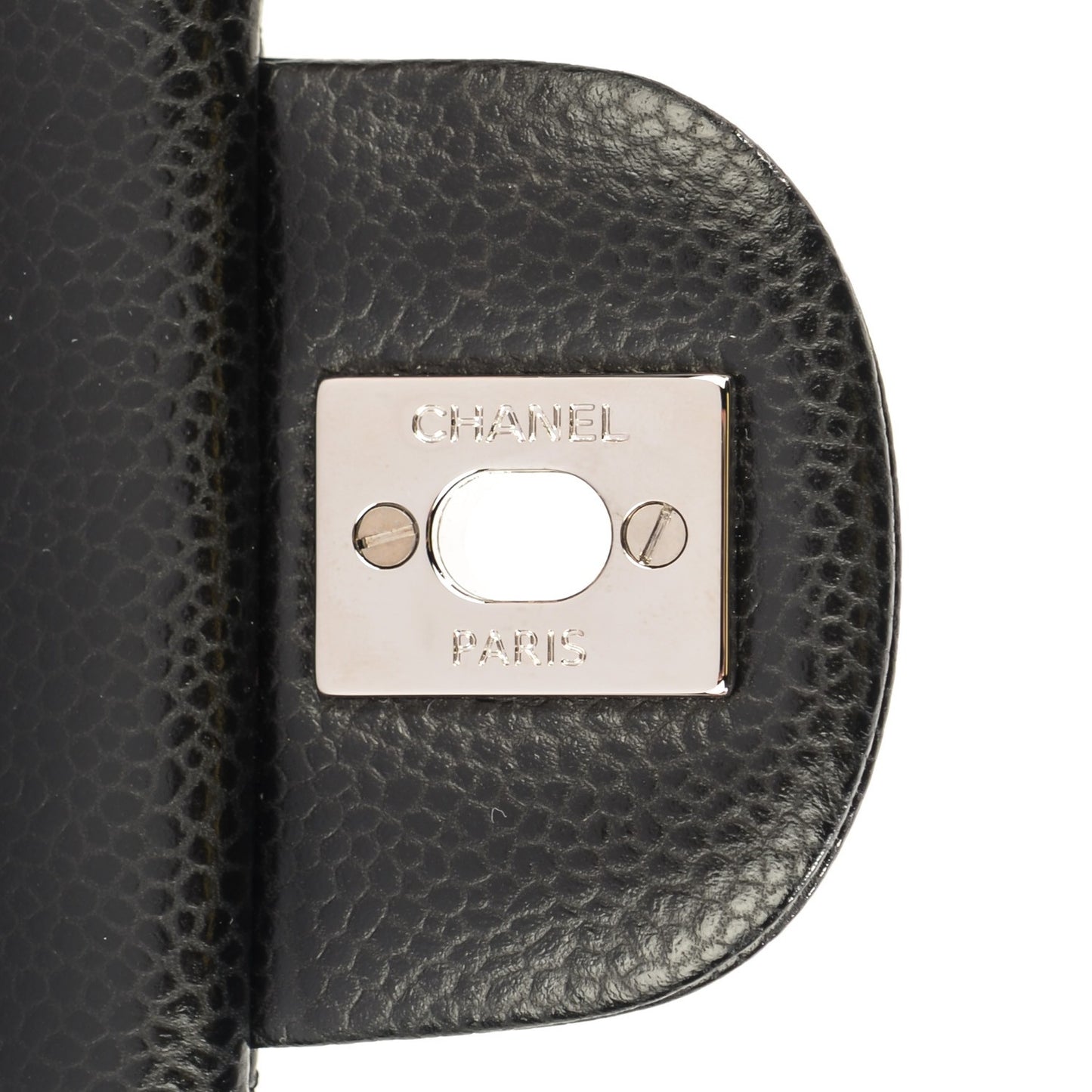 Caviar Quilted Mini Rectangular Flap Black