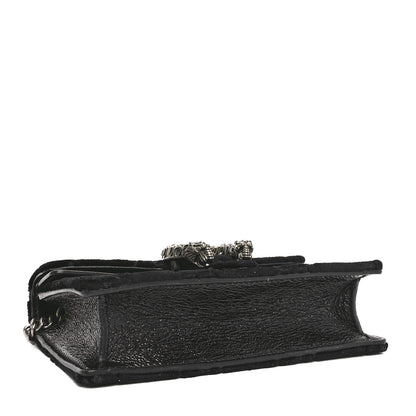 Gucci Velvet GG Monogram Super Mini Dionysus Shoulder Bag Black 4 of 9