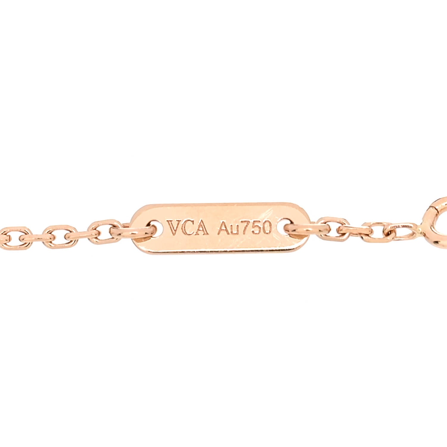 Van Cleef & Arpels 18K Rose Gold Carnelian Sweet Alhambra Heart Bracelet 4 of 4