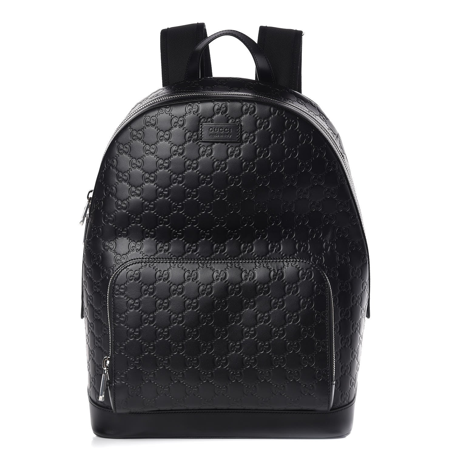 Gucci Guccissima Signature Day Backpack Black 1 of 10