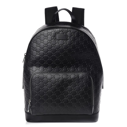 Gucci Guccissima Signature Day Backpack Black 1 of 10