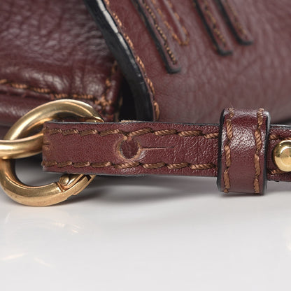 Chloe Calfskin Marcie Pochette Crossbody Bag Wine Purple 10 of 10