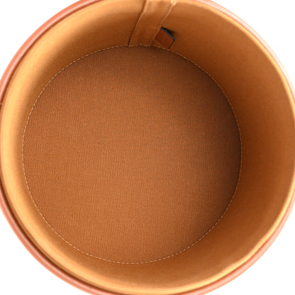 Celine Calfskin Triomphe Canvas Medium Tambour Bag Tan 5 of 10