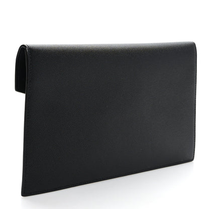 Saint Laurent Grain De Poudre Uptown Pouch Black 3 of 6