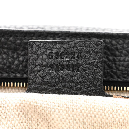 Gucci Pebbled Calfskin Medium Soho Flap Crossbody Black 7 of 10