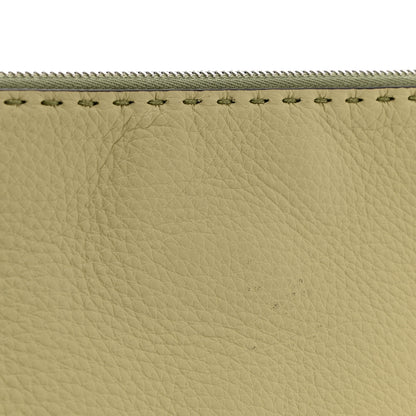 Fendi Cuoio Romano Selleria Large Flat Pouch Green Tea 12 of 12