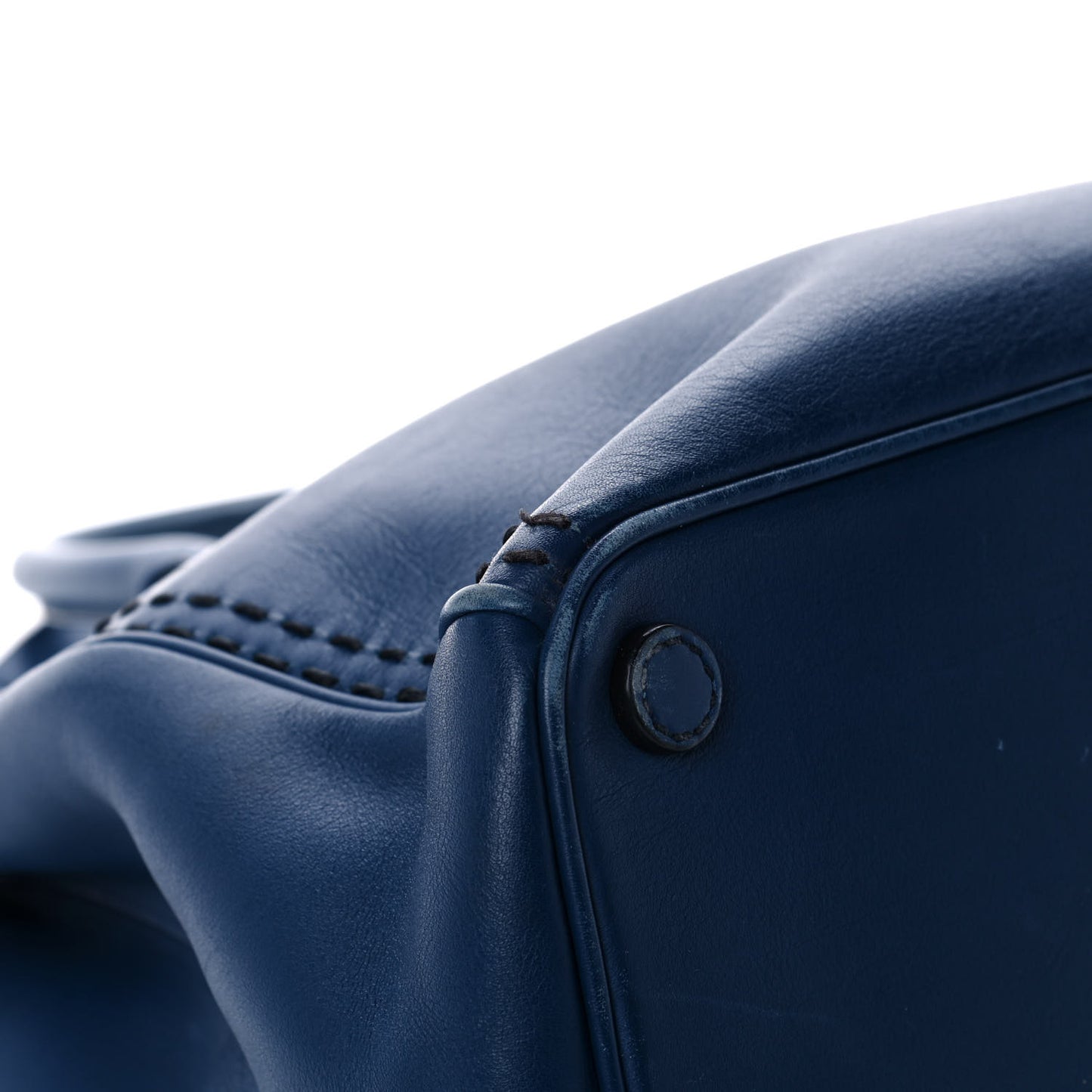 City Calf Hand Stitched Medium Galleria Double Zip Tote Bleuette