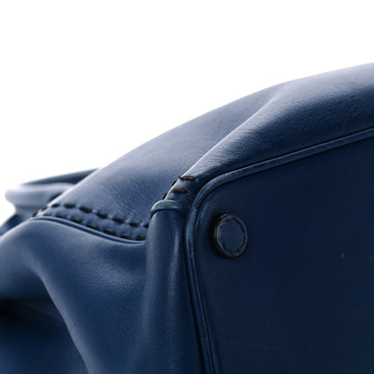 Prada City Calf Hand Stitched Medium Galleria Double Zip Tote Bleuette 9 of 17