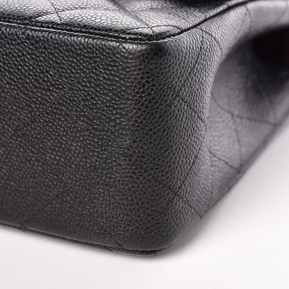 Chanel Caviar Quilted Jumbo Double Flap Black 10 of 11