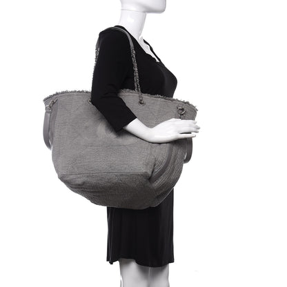Chanel Canvas Small Double Face Tote Gray 2 of 10