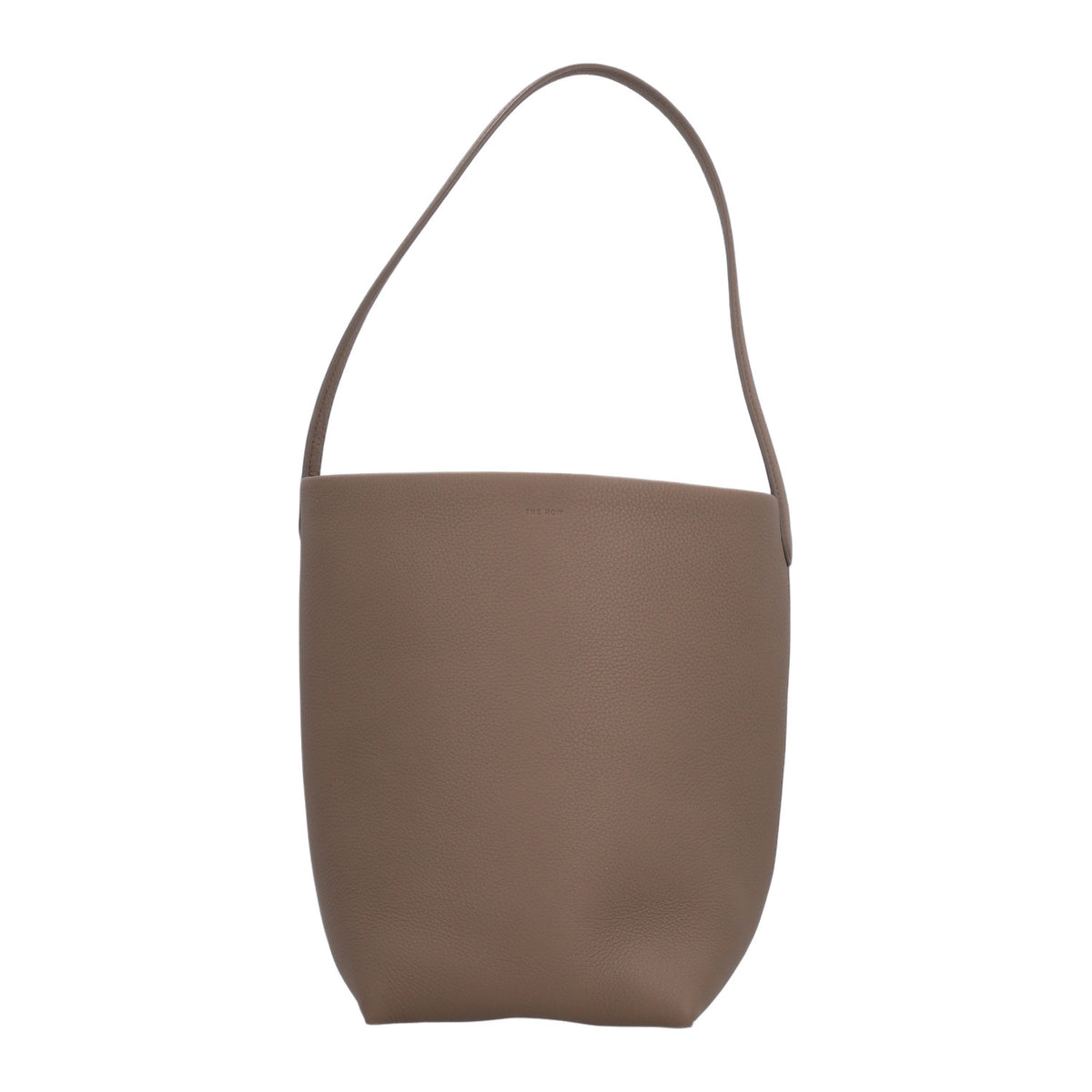 Grained Calfskin Medium N/S Park Tote Smoked Taupe