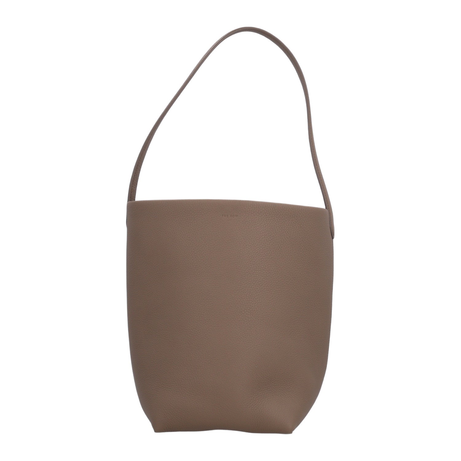 The Row Grained Calfskin Medium N/S Park Tote Smoked Taupe 1 of 9