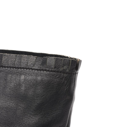 Fendi Calfskin Ruffle Roll Tote Black 12 of 13