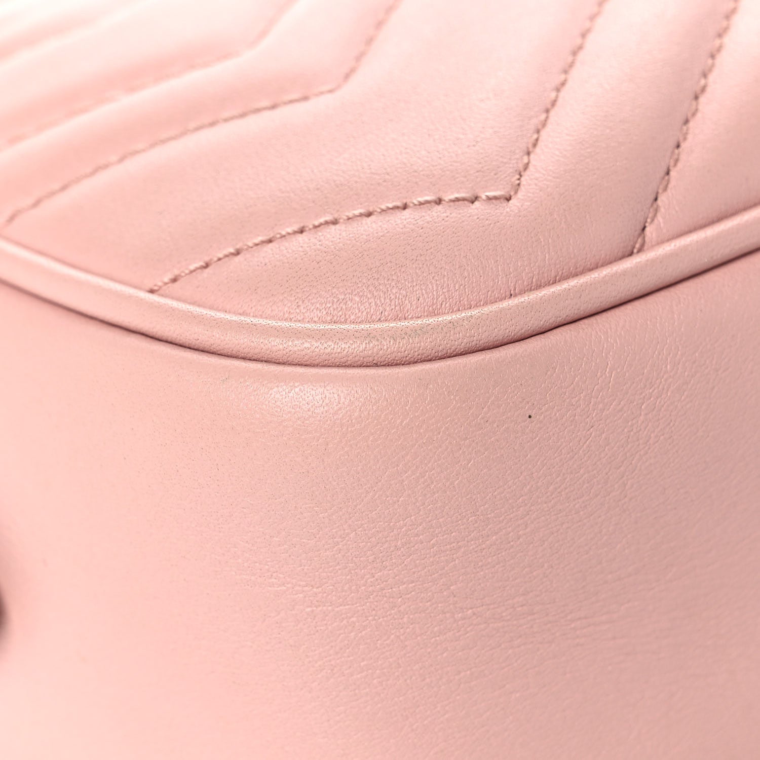 Gucci Calfskin Matelasse Mini GG Marmont Chain Shoulder Bag Perfect Pink 8 of 19