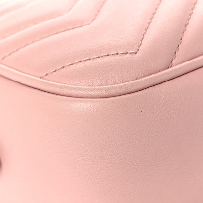 Gucci Calfskin Matelasse Mini GG Marmont Chain Shoulder Bag Perfect Pink 8 of 19
