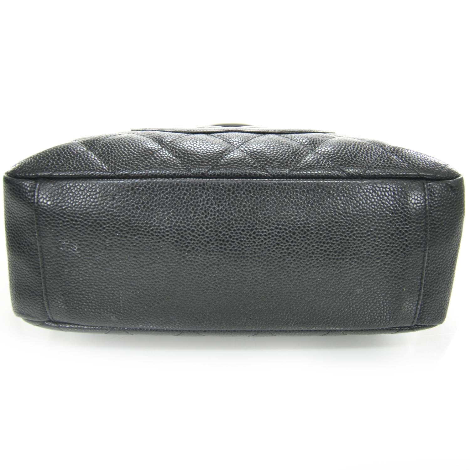 Chanel Caviar Petit Shopping Tote PST Black GHW 4 of 10