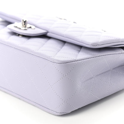 Chanel Caviar Quilted Medium Double Flap Light Purple 9 of 9