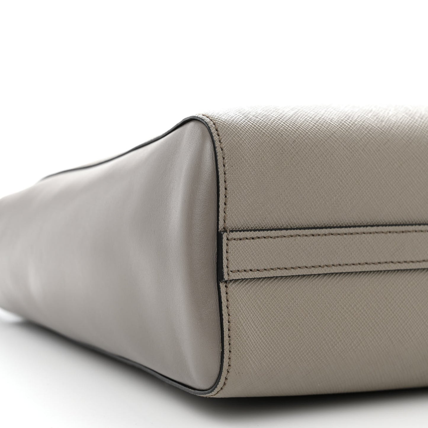 Saffiano Soft Calfskin Zippered Tote Marmo