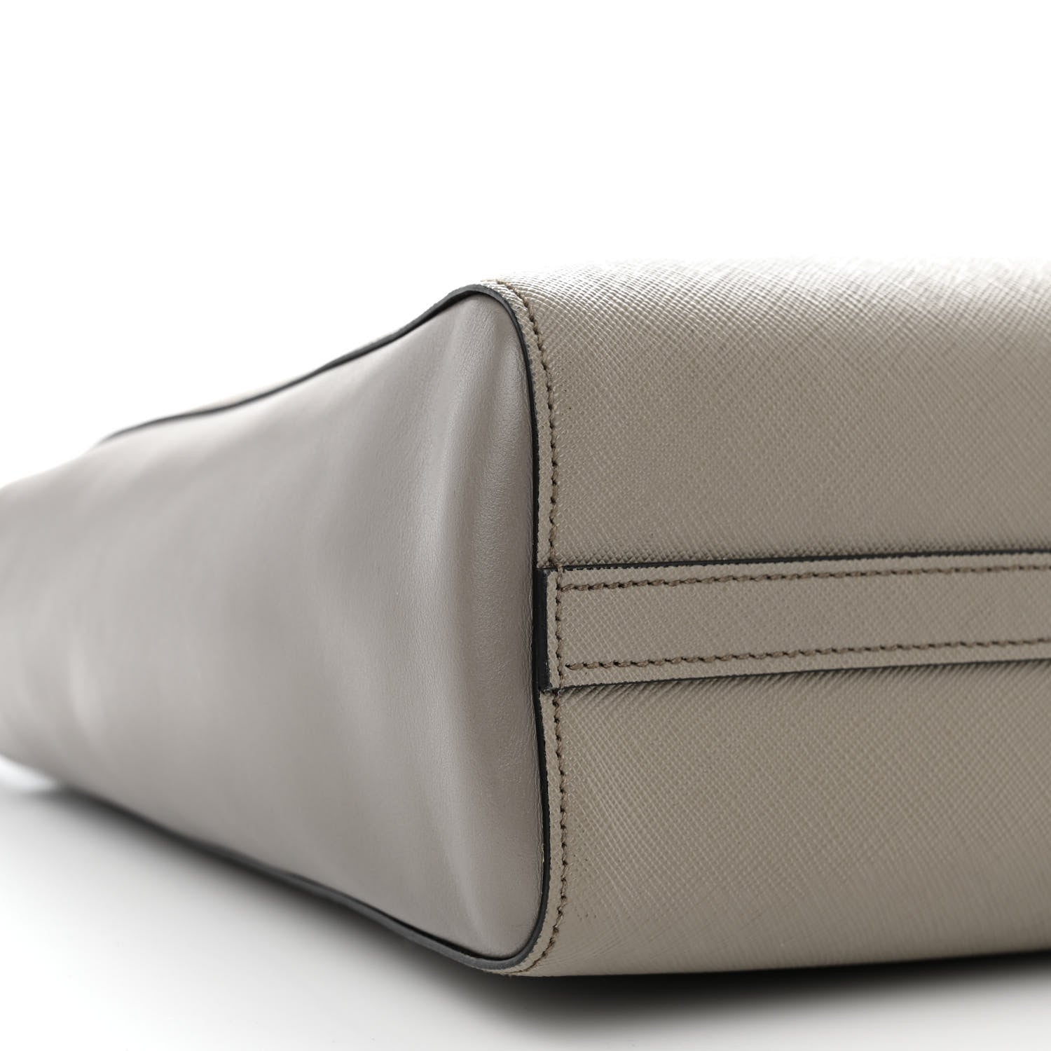 Prada Saffiano Soft Calfskin Zippered Tote Marmo 11 of 18