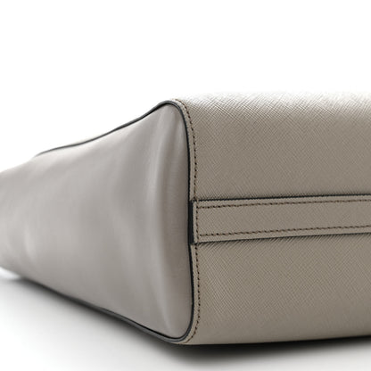 Prada Saffiano Soft Calfskin Zippered Tote Marmo 11 of 18