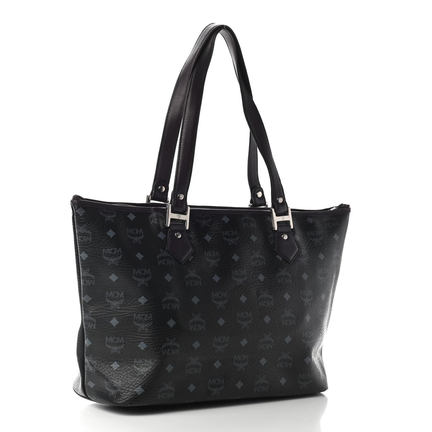 Visetos Striped Munich Lion Tote Black