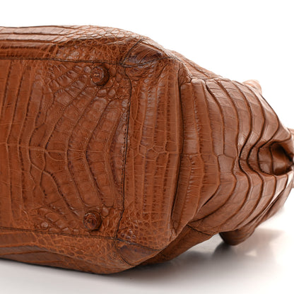 Nancy Gonzalez Crocodile Tote Brown 9 of 9