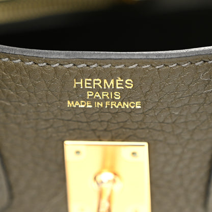 Hermes Togo Birkin 25 Vert De Gris 6 of 11