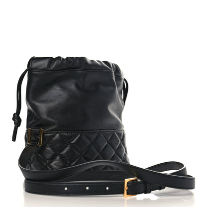 Versace Nappa Quilted Medusa Bucket Bag Black 3 of 8