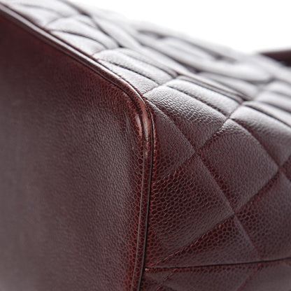Chanel Caviar Quilted Medallion Tote Bordeaux 10 of 12
