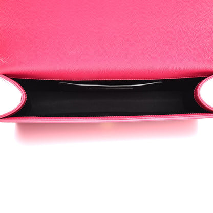 Saint Laurent Grain De Poudre Classic Monogram Kate Clutch Lipstick Fuchsia 5 of 7