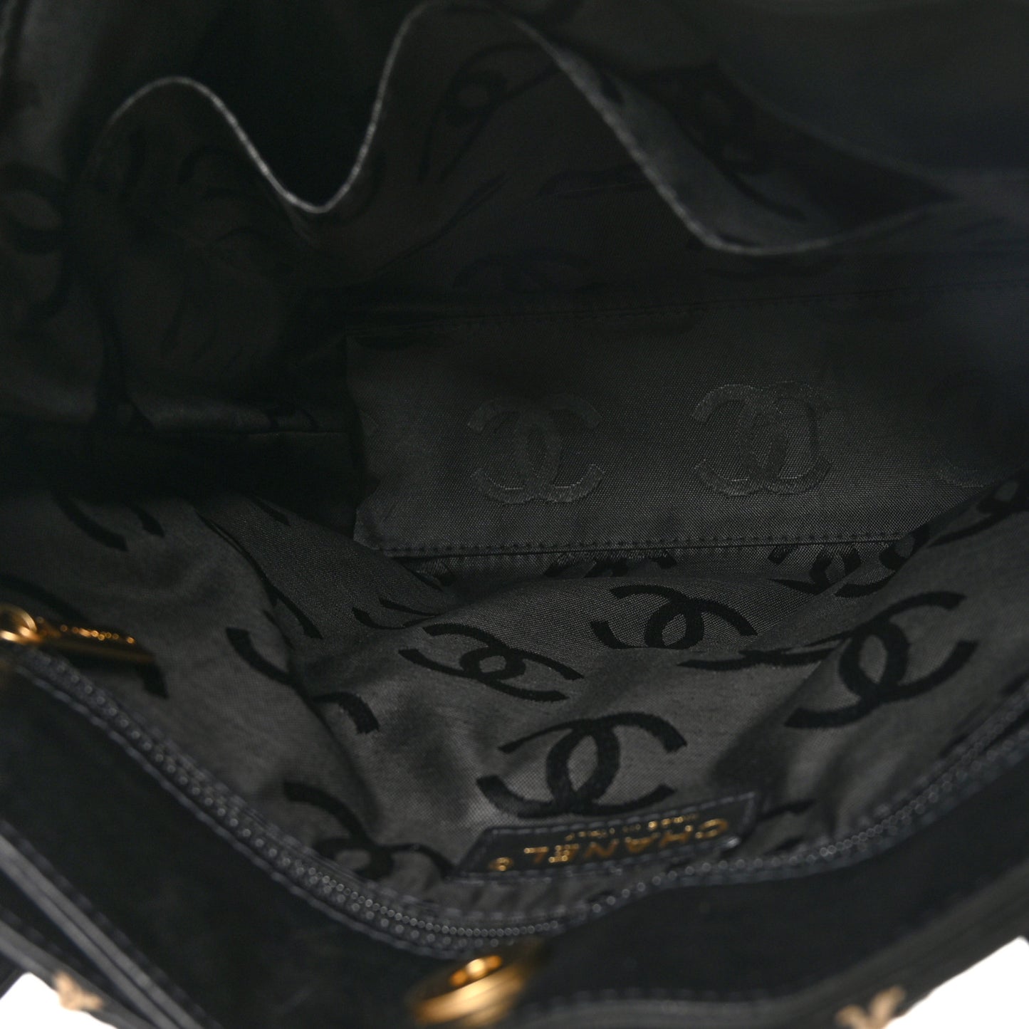 Calfskin Wild Stitch Tote Black