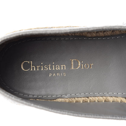 Christian Dior Oblique Embroidered Granville 15mm Espadrilles 41 Grey Stone 7 of 9