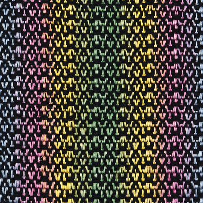 Chanel Cotton Silk CC Woven Scarf Black Multicolor 3 of 4