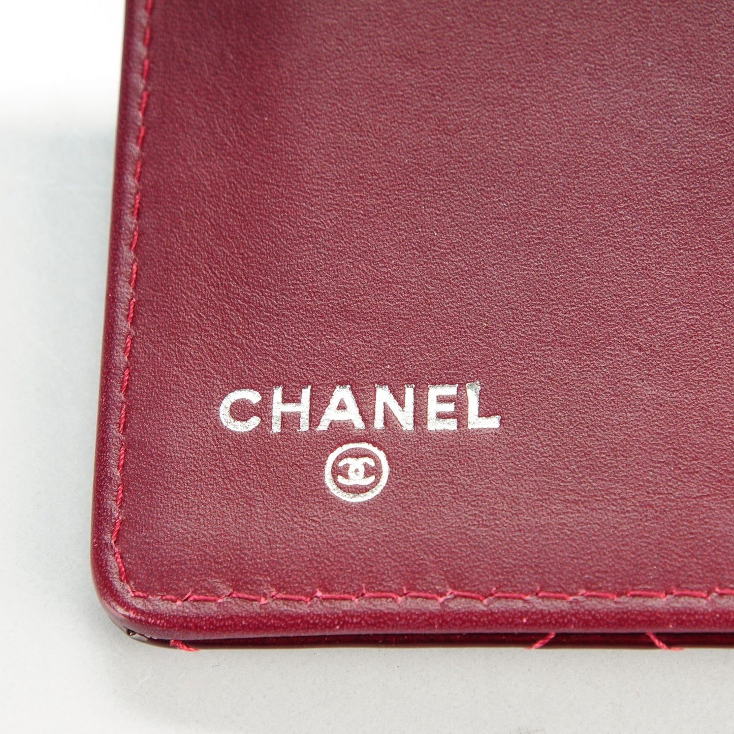 Patent Quilted Brilliant Yen Wallet Bordeaux