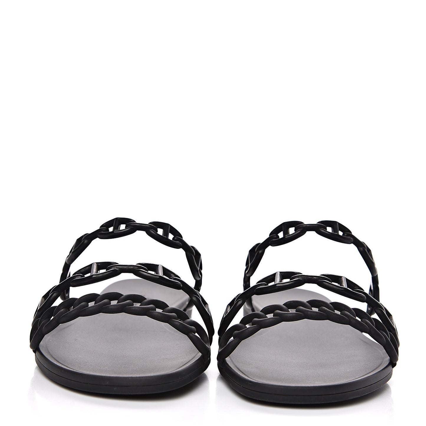 Rubber Chaine d'Ancre Rivage Sandals 37 Black