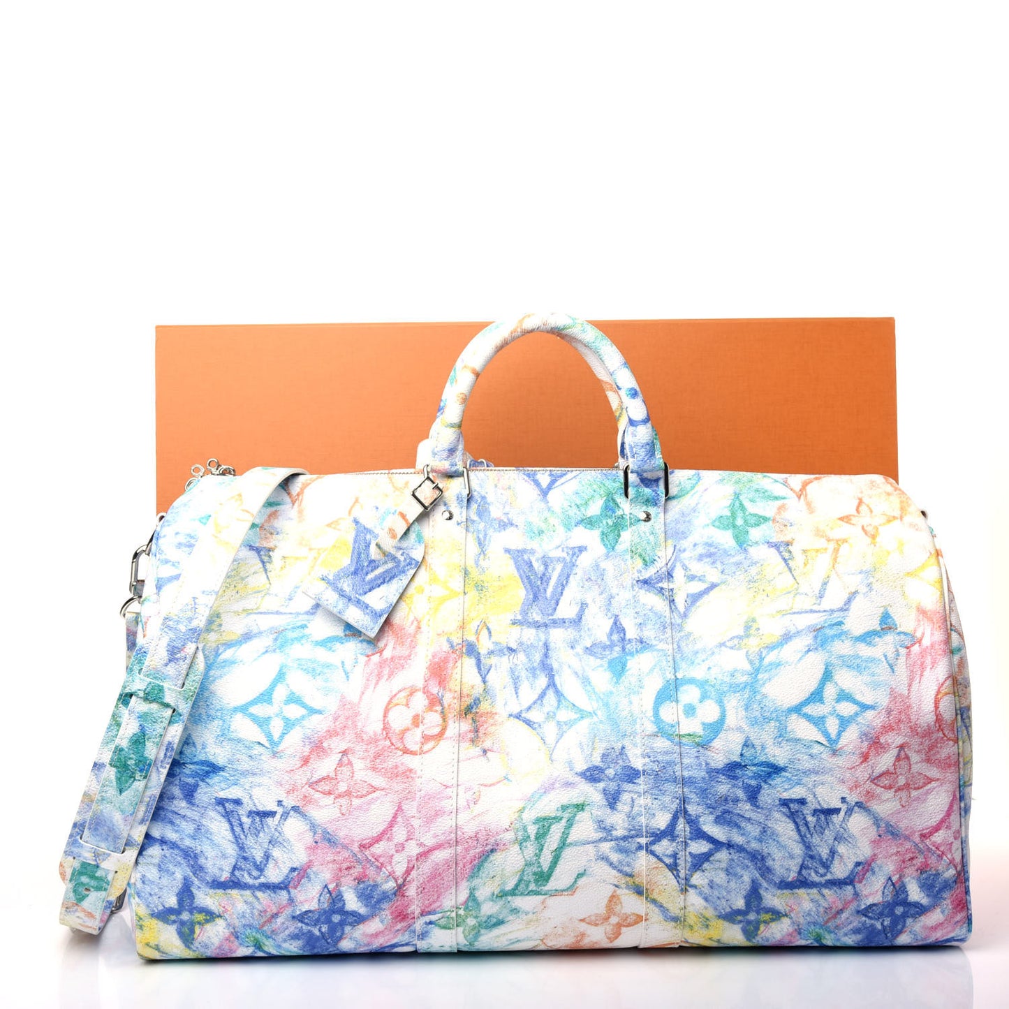 Monogram Pastel Colors Keepall Bandouliere 50 Multicolor